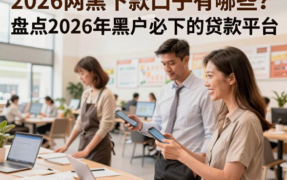 2026网黑下款口子有哪些?盘点2026年黑户必下的贷款平台