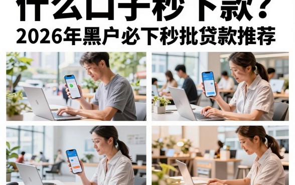 什么口子秒下款?2026年黑户必下秒批贷款推荐