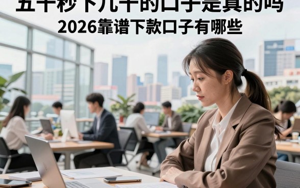 五千秒下几千的口子是真的吗,盘点2026靠谱下款口子有哪些