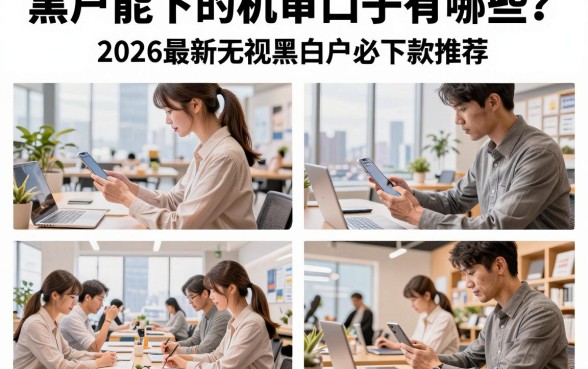 黑户能下的机审口子有哪些？2026最新无视黑白户必下款推荐