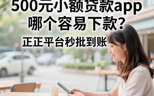 500元小额贷款app哪个容易下款？正规平台秒批到账推荐