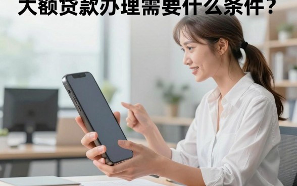 大额贷款办理需要什么条件？大额贷款怎么申请容易通过？