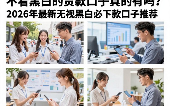 不看黑白的贷款口子真的有吗?2026年最新无视黑白必下款口子推荐