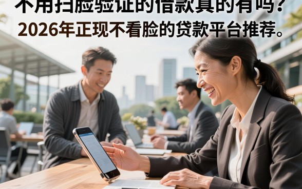不用扫脸验证的借款真的有吗？2026年正规不看脸的贷款平台推荐