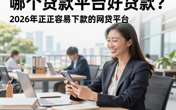 哪个贷款平台好贷款？2026年正规容易下款的网贷平台推荐