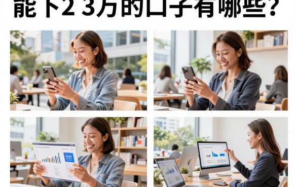 能下2 3万的口子有哪些？2026年还能下款的大额口子推荐