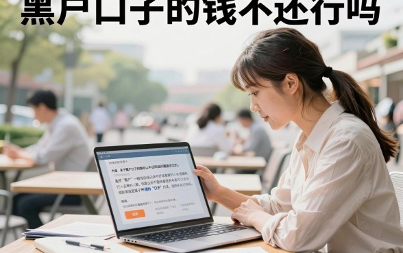 黑户口子的钱不还行吗,黑户借了口子不还后果严重吗