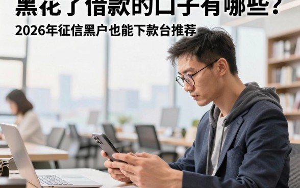 黑花了借款的口子有哪些？2026年征信黑户也能下款的贷款平台推荐