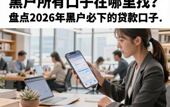 黑户所有口子在哪里找?盘点2026年黑户必下的贷款口子