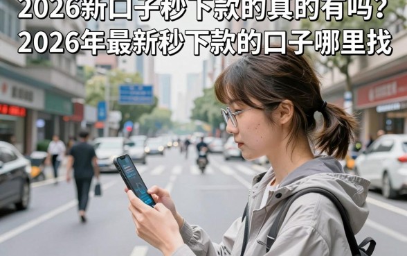 2026新口子秒下款的真的有吗?2026年最新秒下款的口子哪里找?