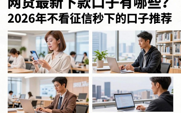 网贷最新下款口子有哪些?2026年不看征信秒下的口子推荐