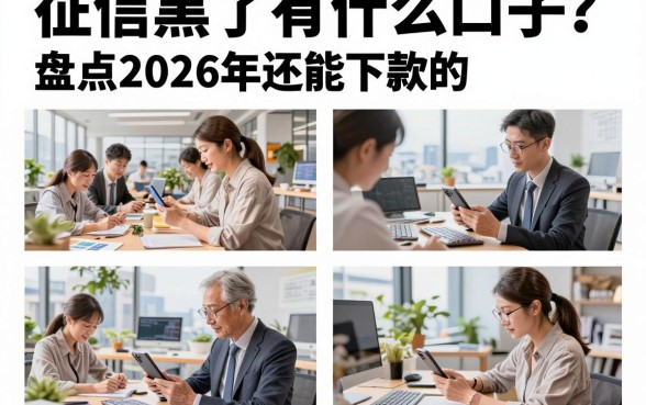 征信黑了有什么口子?盘点2026年还能下款的贷款平台