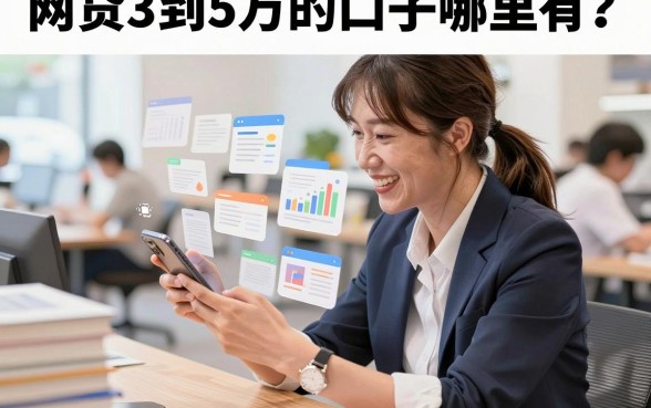 网贷3到5万的口子哪里有?2026年靠谱下款平台推荐