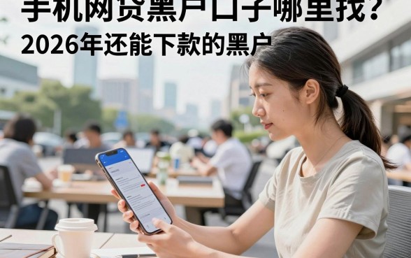 手机网贷黑户口子哪里找?2026年还能下款的黑户贷款渠道推荐