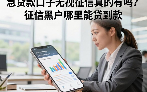 急贷款口子无视征信真的有吗?征信黑户哪里能贷到款?