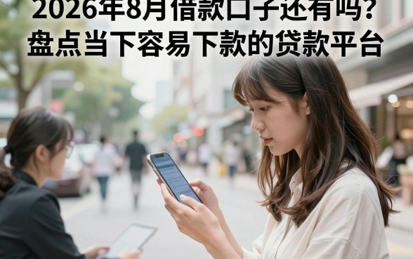 2026年8月借款口子还有吗？盘点当下容易下款的贷款平台