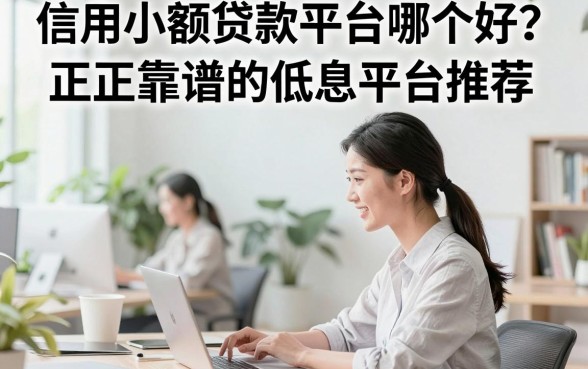 信用小额贷款平台哪个好?正规靠谱的低息平台推荐