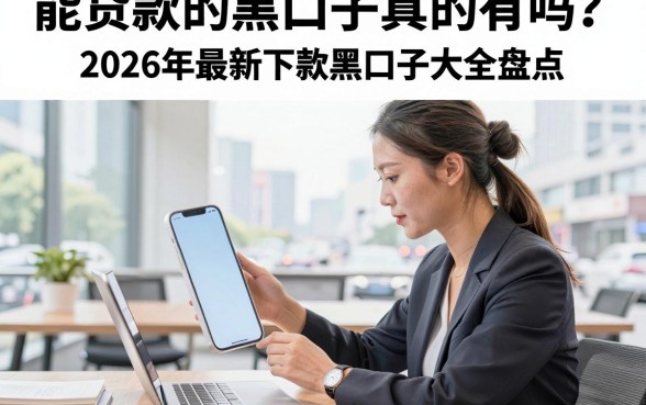 能贷款的黑口子真的有吗？2026年最新下款黑口子大全盘点