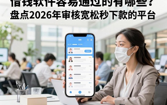 借钱软件容易通过的有哪些？盘点2026年审核宽松秒下款的平台