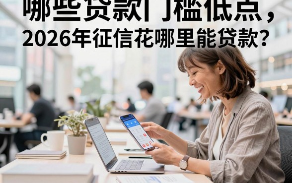 哪些贷款门槛低点，2026年征信花哪里能贷款？