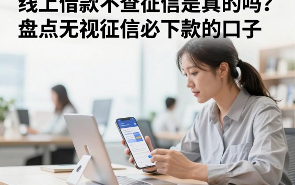 线上借款不查征信是真的吗？盘点无视征信必下款的口子