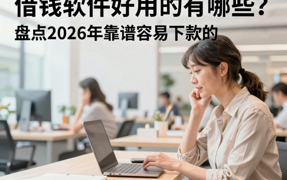 借钱软件好用的有哪些?盘点2026年靠谱容易下款的借钱软件