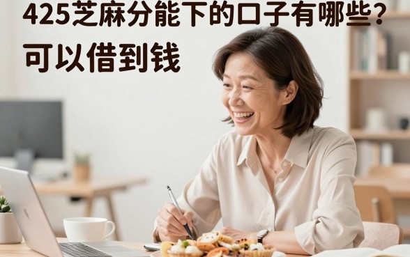 425芝麻分能下的口子有哪些？芝麻分低哪里可以借到钱