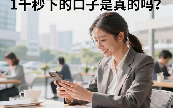 1千秒下的口子是真的吗?2026最新秒下款平台推荐