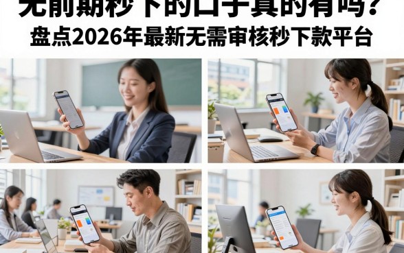 无前期秒下的口子真的有吗?盘点2026年最新无需审核秒下款平台