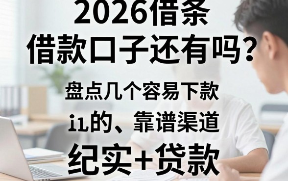2026借条借款口子还有吗?盘点几个容易下款的靠谱渠道