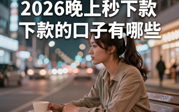 2026晚上秒下款的口子有哪些,深夜急用钱哪里能快速到账?