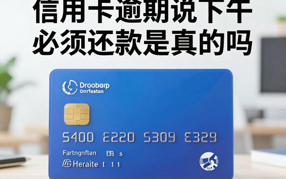 信用卡逾期说下午必须还款是真的吗,信用卡逾期被催收要求立即还款怎么办