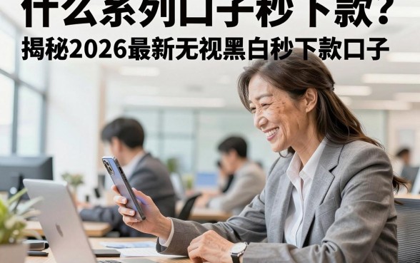 什么系列口子秒下款？揭秘2026最新无视黑白秒下款口子
