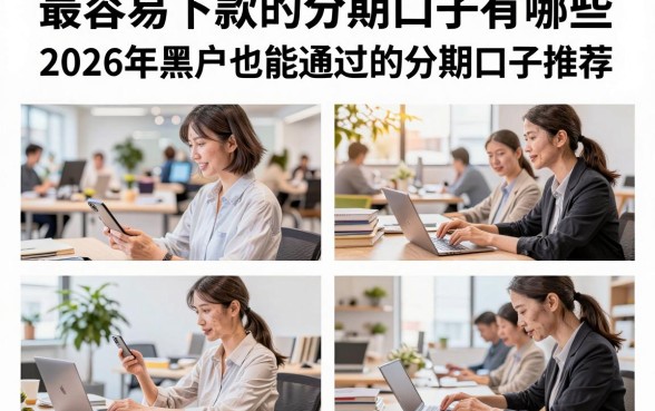 最容易下款的分期口子有哪些，2026年黑户也能通过的分期口子推荐