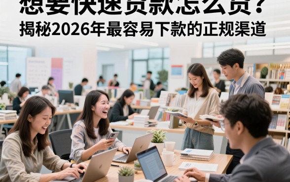 想要快速贷款怎么贷？揭秘2026年最容易下款的正规渠道