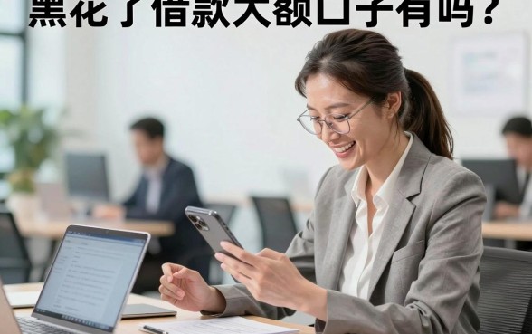 黑花了借款大额口子有吗？征信黑花哪里能下款大额
