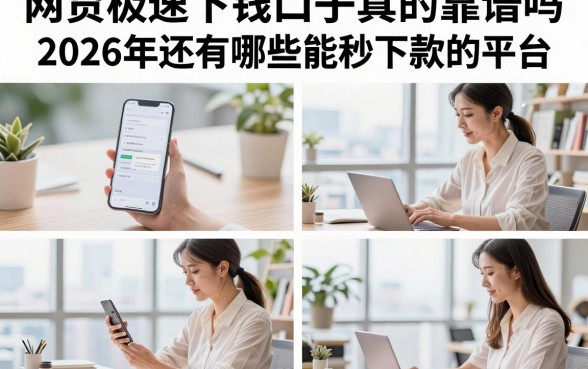 网贷极速下钱口子真的靠谱吗,2026年还有哪些能秒下款的平台