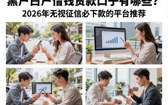 黑户白户借钱贷款口子有哪些？2026年无视征信必下款的平台推荐