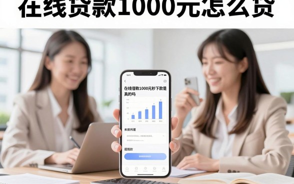 在线贷款1000元怎么贷，小额借钱1000元秒下款是真的吗