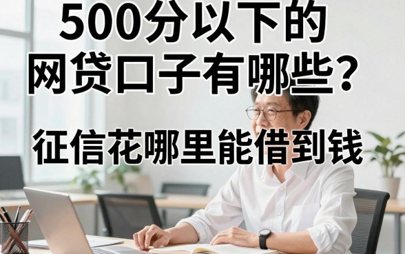 500分以下的网贷口子有哪些？征信花哪里能借到钱？