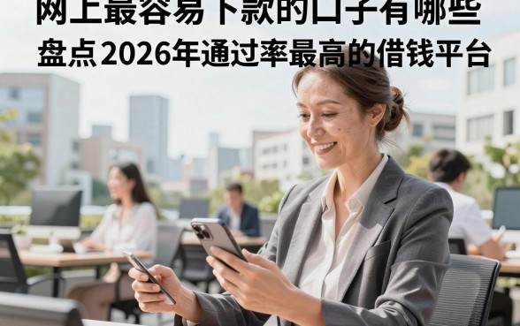 网上最容易下款的口子有哪些，盘点2026年通过率最高的借钱平台