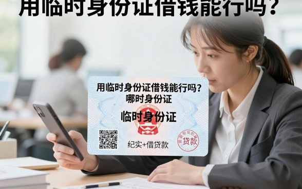 用临时身份证借钱能行吗？临时身份证哪里可以快速借到钱