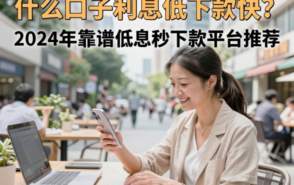 什么口子利息低下款快?2024年靠谱低息秒下款平台推荐