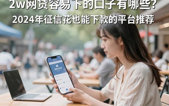 2w网贷容易下的口子有哪些？2024年征信花也能下款的平台推荐