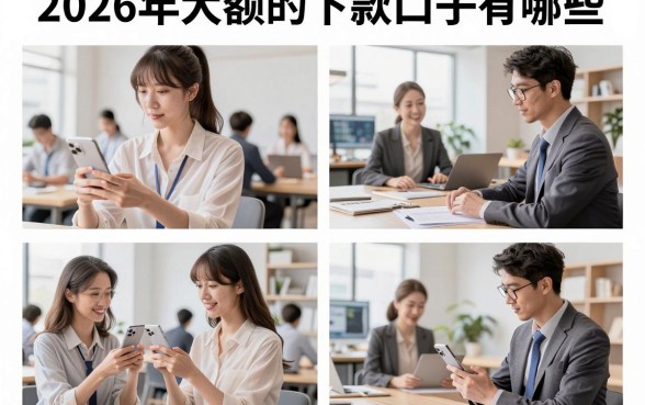 2026年大额的下款口子有哪些,分享几个容易通过的大额贷款平台