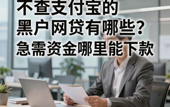 不查支付宝的黑户网贷有哪些？急需资金哪里能下款