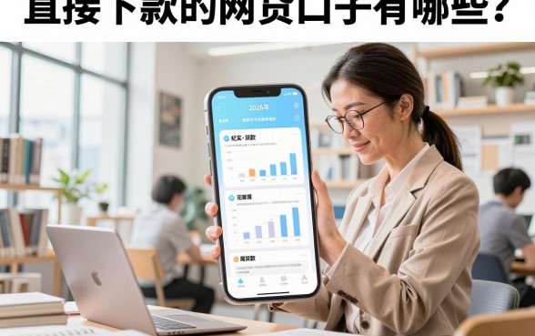 直接下款的网贷口子有哪些？2026年无视征信秒下款平台推荐