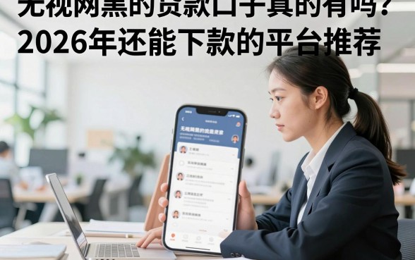无视网黑的贷款口子真的有吗?2026年还能下款的平台推荐