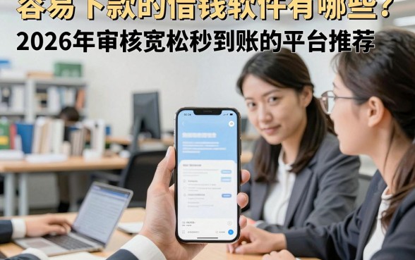 容易下款的借钱软件有哪些?2026年审核宽松秒到账的平台推荐