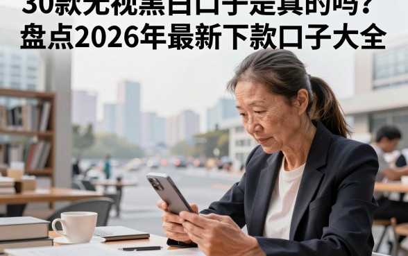 30款无视黑白口子是真的吗？盘点2026年最新下款口子大全